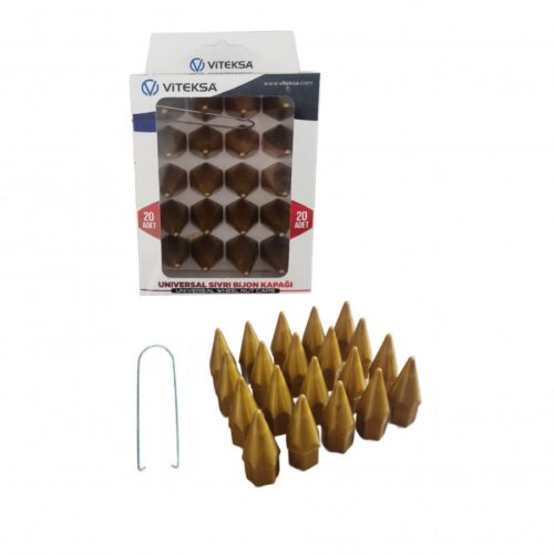 BİJON KAPAĞI VİTEKSA SİVRİ 19MM ALTIN 20Lİ SET BİJ004A BİJON KAPAĞI SİVRİ 19MM ALTIN 20Lİ SET BİJ004A