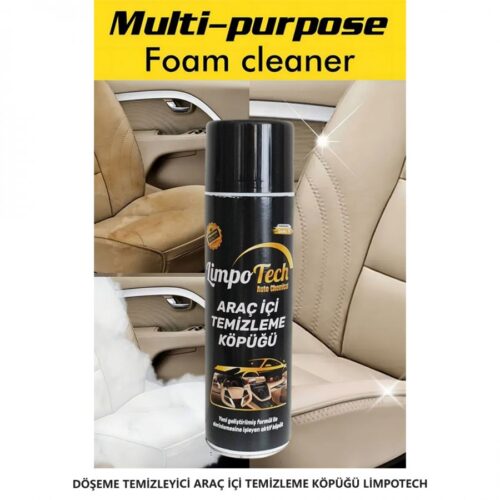 DÖŞEME TEMİZLEYİCİ ARAÇ İÇİ TEMİZLEME KÖPÜĞÜ LİMPOTECH 500ML