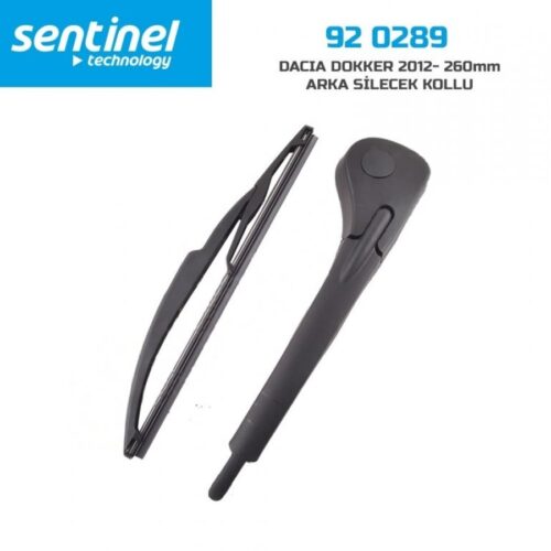 SİLECEK ARKA CAM KOMPLE KOLLU SENTİNEL 92-0289 26CM DACİA DOKKER 2012->