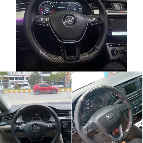 KARBON DESENLİ DİKMELİ DİREKSİYON PLUS MODEL